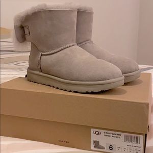 UGG - Classic Mini Fluff Suede & Sheepskin Boots